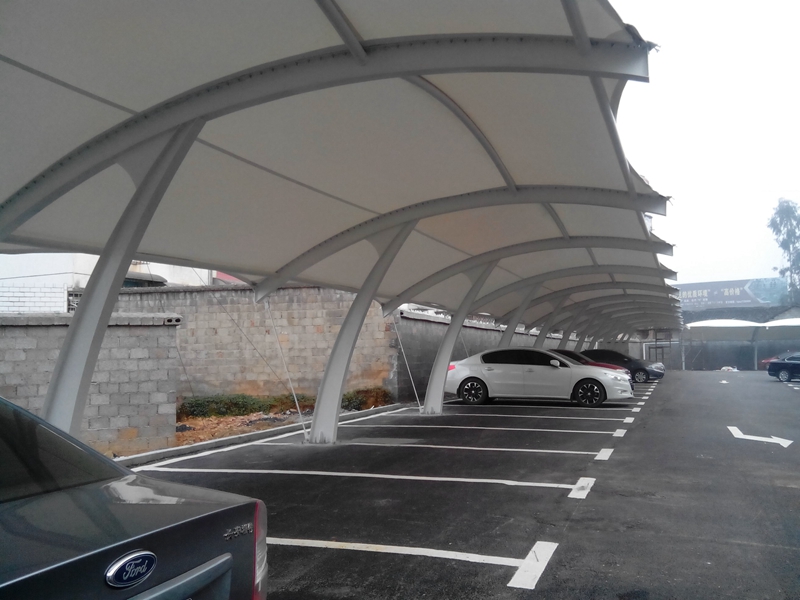 膜結構汽車棚案例