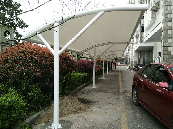 膜結構自行車棚案例